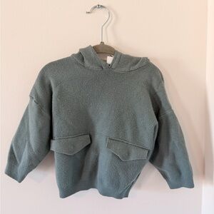 Zara Kids Teal Hooded Sweatshirt